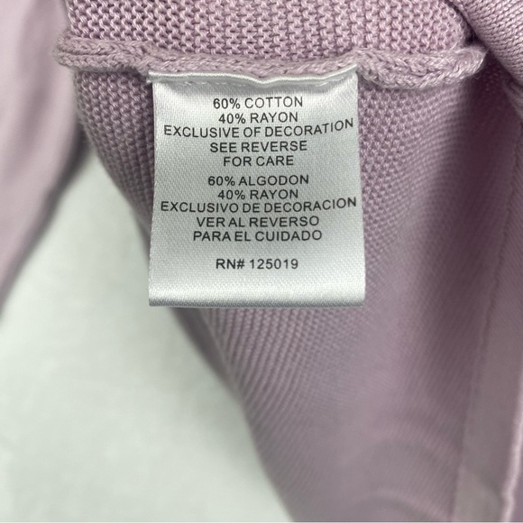 Joseph A Sweater Womens Large Purple Pullover Crewneck Sweatshirt Casual - Picture 9 of 9